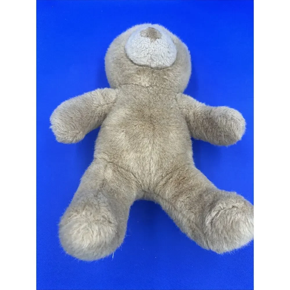 VTG 90s Build a Bear Beige Tan 14” Bear Plush with Pink Black Sequin Dress Shoes